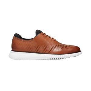 Cole Haan Men's 2.Zerogrand Laser Wing Oxford, Sophisticated, Leather Tan WIDE